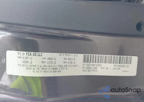 2015 Fiat 500 Ribelle из США, поврежденный, VIN 3C3CFFAR6FT678201